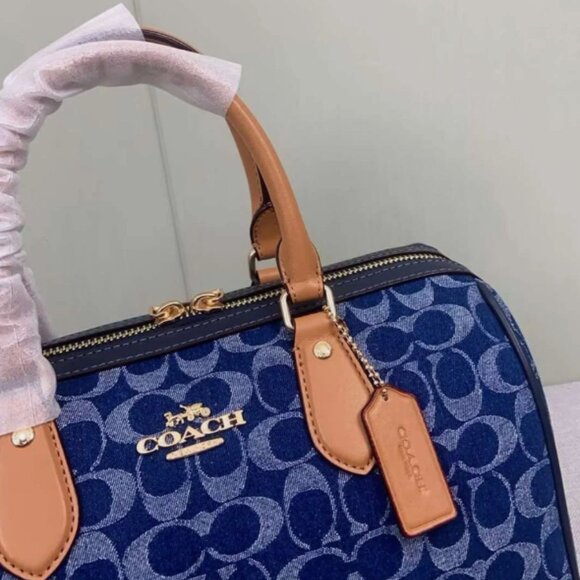 Coach CY699 Rowan Large Satchel Bag In Signature Canvas - Picture 2 of 7